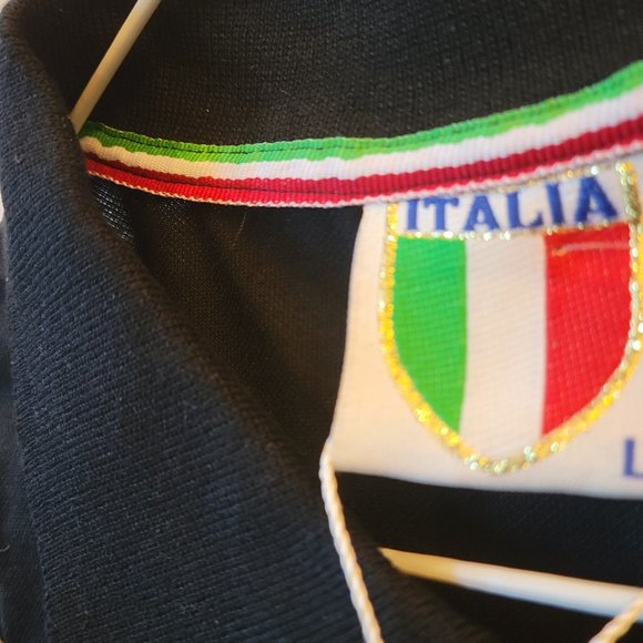 NWT Italia Black Short Sleeved Mens Polo Style Shirt - Picture 6 of 12